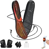 RTDEP Heated Insoles, 7.4V Rechargeable Foot Warmers, Heated Shoe with 3000mAh Battery Winter Heated Insoles for Men and Women, Skiing, Hunting, Hiking, Camping Outdoor Sports