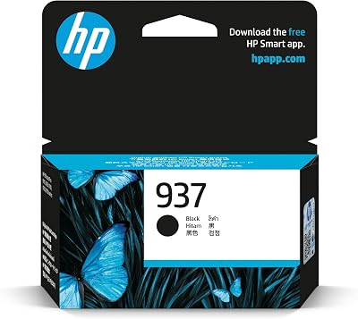 HP 937 Black Original Ink Cartridge for OfficeJet Pro printers