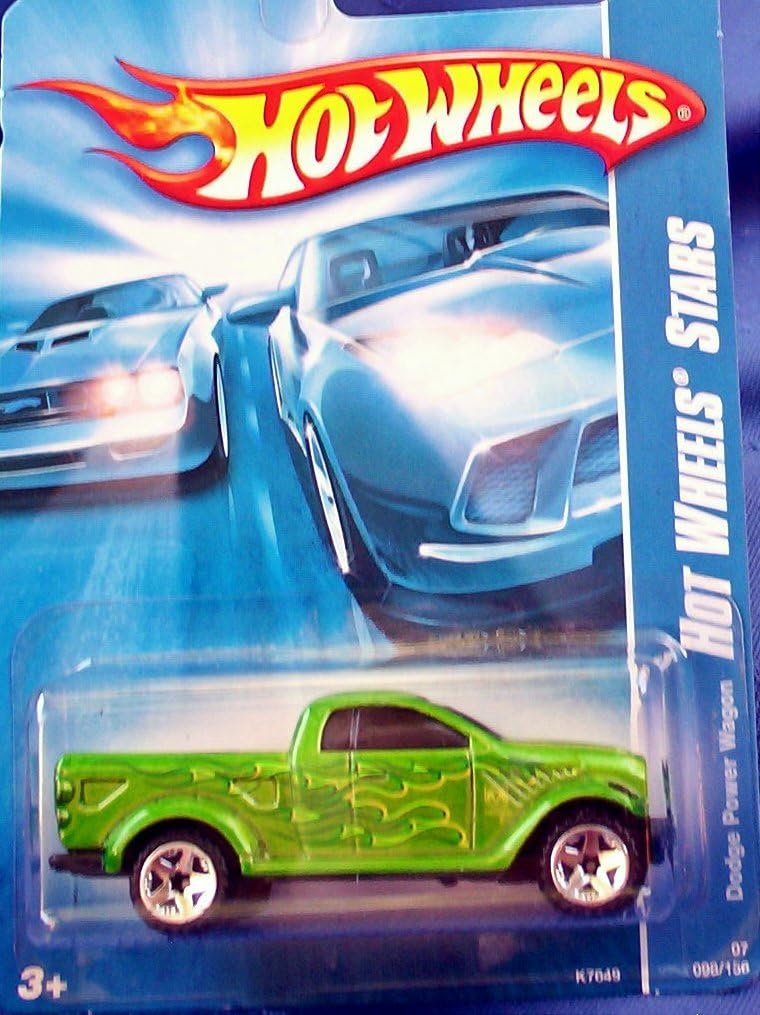 Green Dodge Power Wagon Hot Wheels Stars Card #2007-98 Collectible Collector Car Mattel Hot Wheels