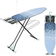 Extra Wide Ironing Board With Storage Tray & Adjustable Height - Perfect For Small Spaces