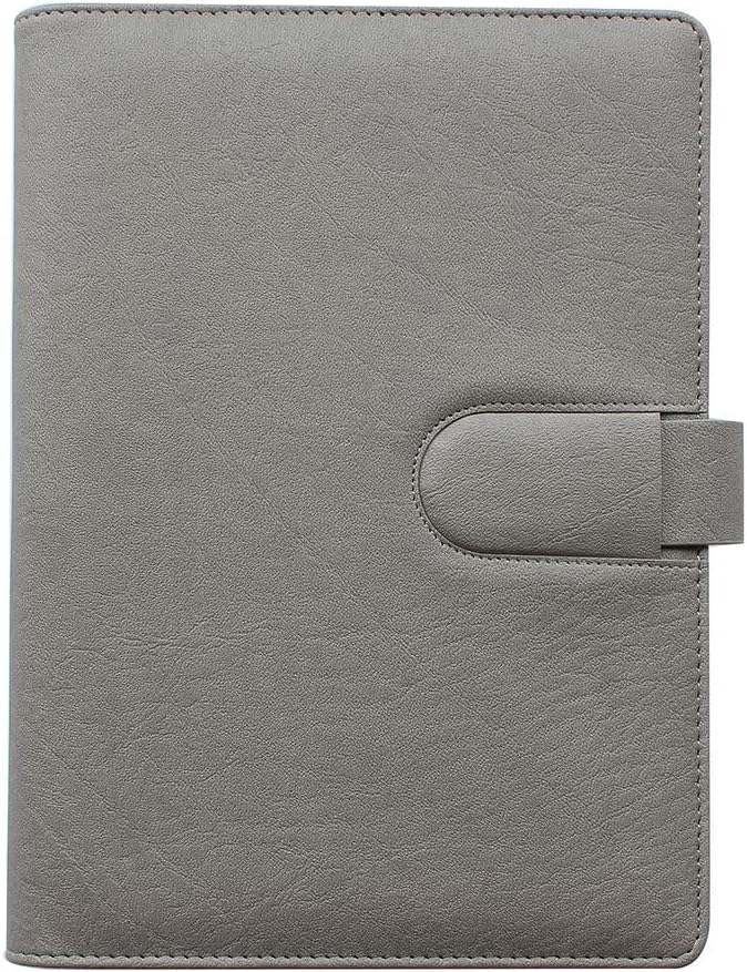 TWBBetter Fashion PU Writing Notebook 6 Ring Binder Leather Pen Holder Journal Refillable Leather A5 Organise Diary