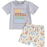 Okbabeha Baby Boy Outfit Sweatsuit Letter Sweatshirt Shirt Pullover Tops Pants Toddler Boys Festive Clothing