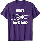 Best Dog Dad Funny Fathers Day Best Dad Fist Bump Dog's Paw T-Shirt