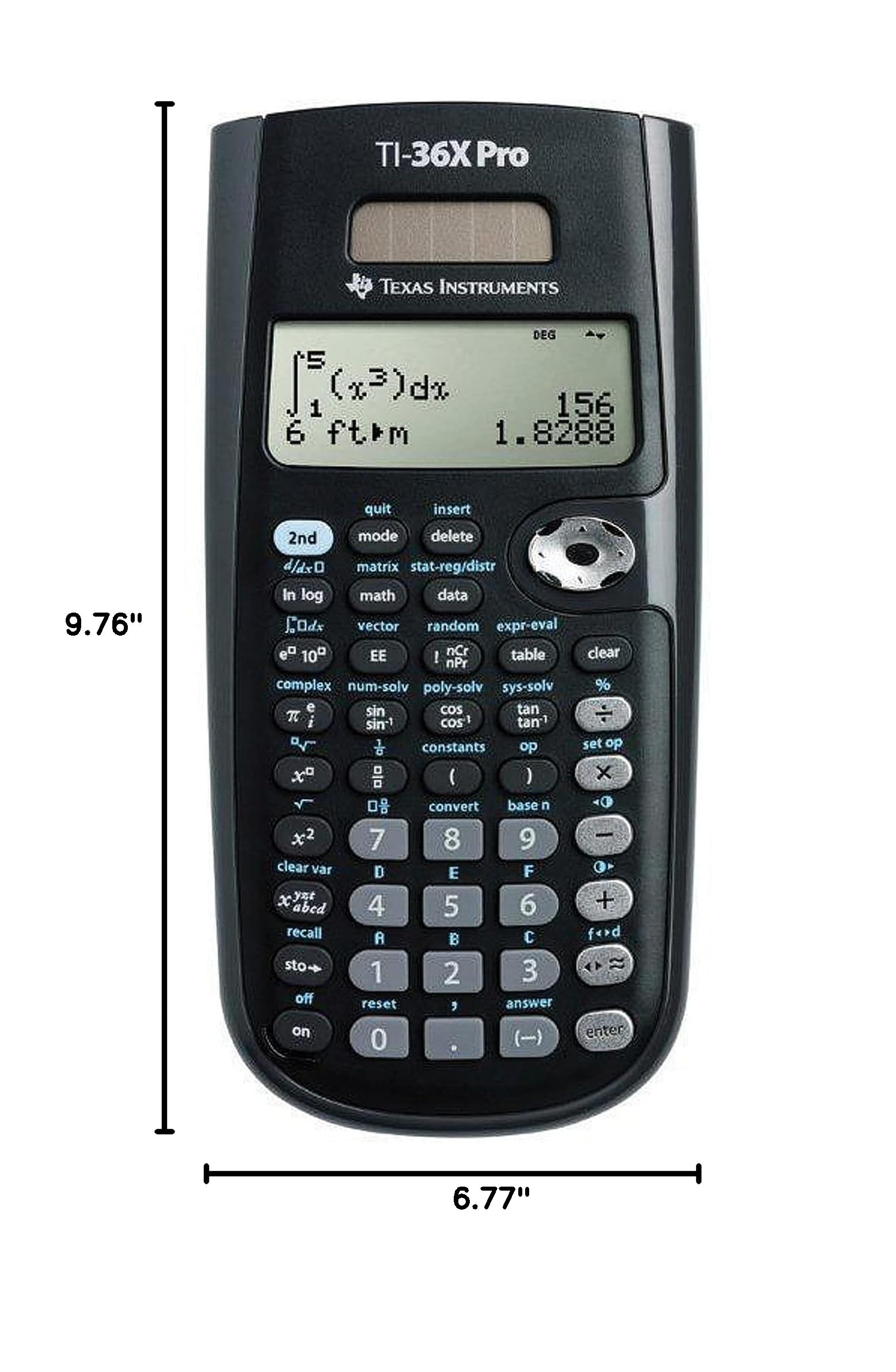 Texas Instruments TI-36X Pro Engineering/Scientific Calculator | 9.7 Inch | Black.