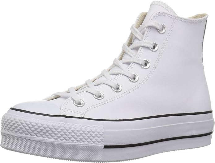 black chuck taylor all star lift hi trainers