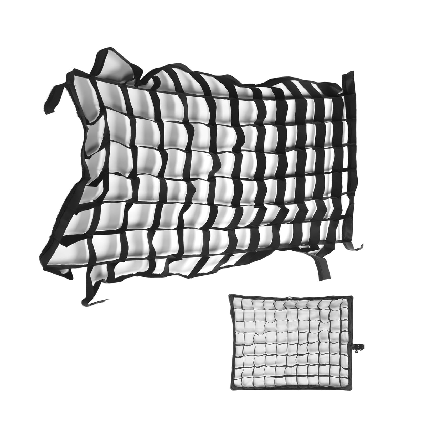 Softbox Cellular Grid, 50x70cm Nylon Material Foldable Portable Softbox Grid Mesh with Fastening Tapes,for 50x70cm 4Corner Soft Light Box Photography Shooting Studio Accessories
