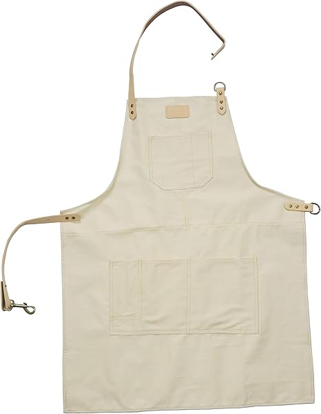 Amazon Fuyufu デニムエプロンファッションニュートラルワークエプロン大人のコーヒーバーバーベキューガーデニング ベージュ エプロン オンライン通販
