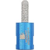 Diamond Mortar Raking Bit for Angle Grinder BRSCHNITT Brick Mortar Removal | for Mortar Raking Tuck Pointing Granite Marble Concrete Masonry Stone Removals Vacuum Brazed Bit 5/8-11 Thread 5/16 x 1 Inch