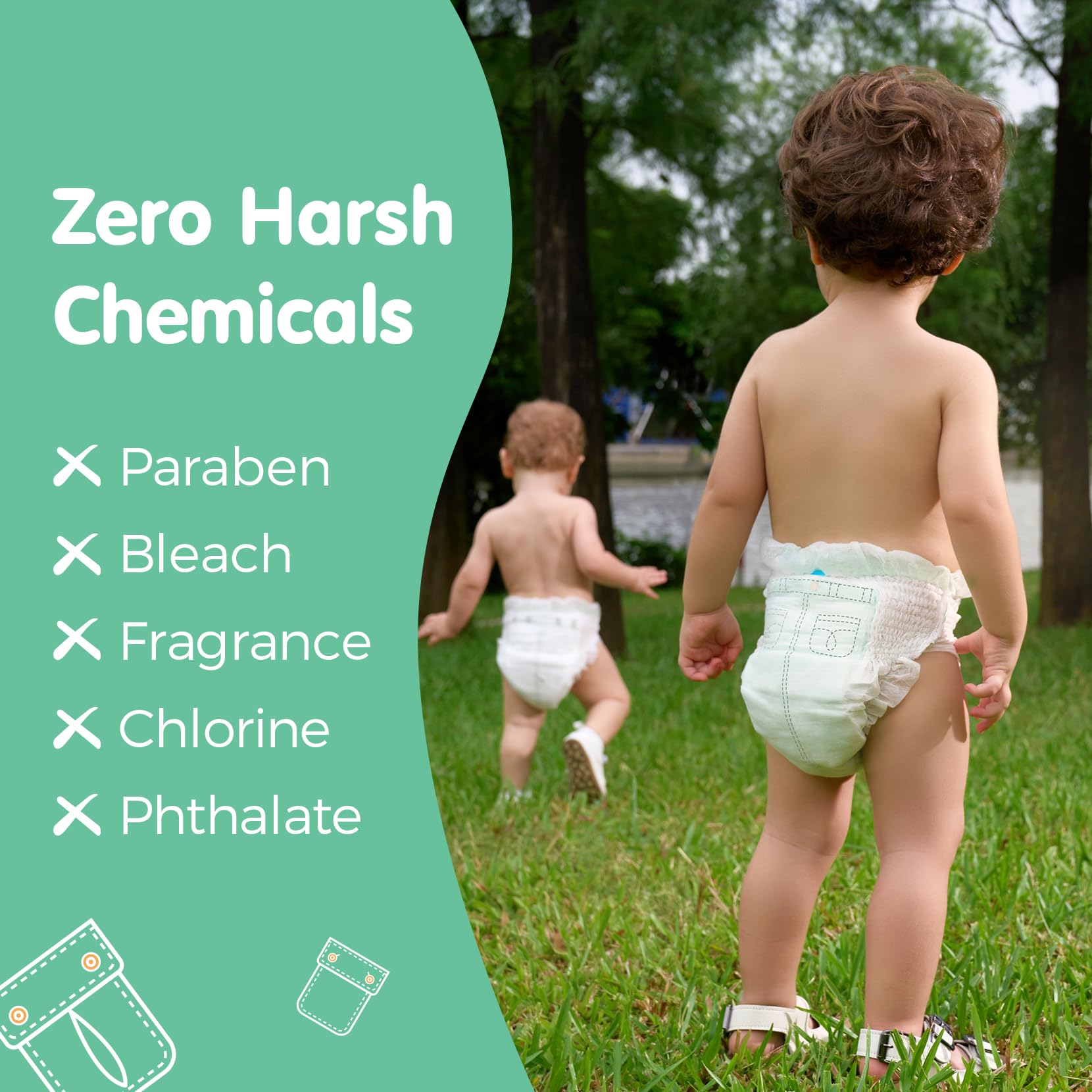 Babycozy Training Pants, BouncySoft Toddler Disposable Toilet Training Pants, Unisex Baby Training Underwear, Hypoallergenic for Sensitive Skin Leak-Proof Potty Training Pants, 3T-4T