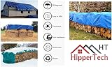 HipperTech Blue Waterproof Tarpaulin 5m x 6m 60 GSM with Eyelets view 3