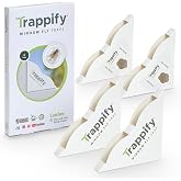 Trappify Window Corner Fly Trap | Fruit Fly Traps for Indoors | 4 Pack | Double-strength adhesive, recycled paper, sticks to window corners, kitchens, patios, no lures, 4 to 24-pack