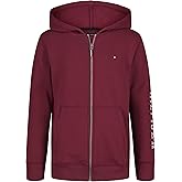 Tommy Hilfiger boys Long Sleeve Fleece Full Zip Hoodie With Front Pockets