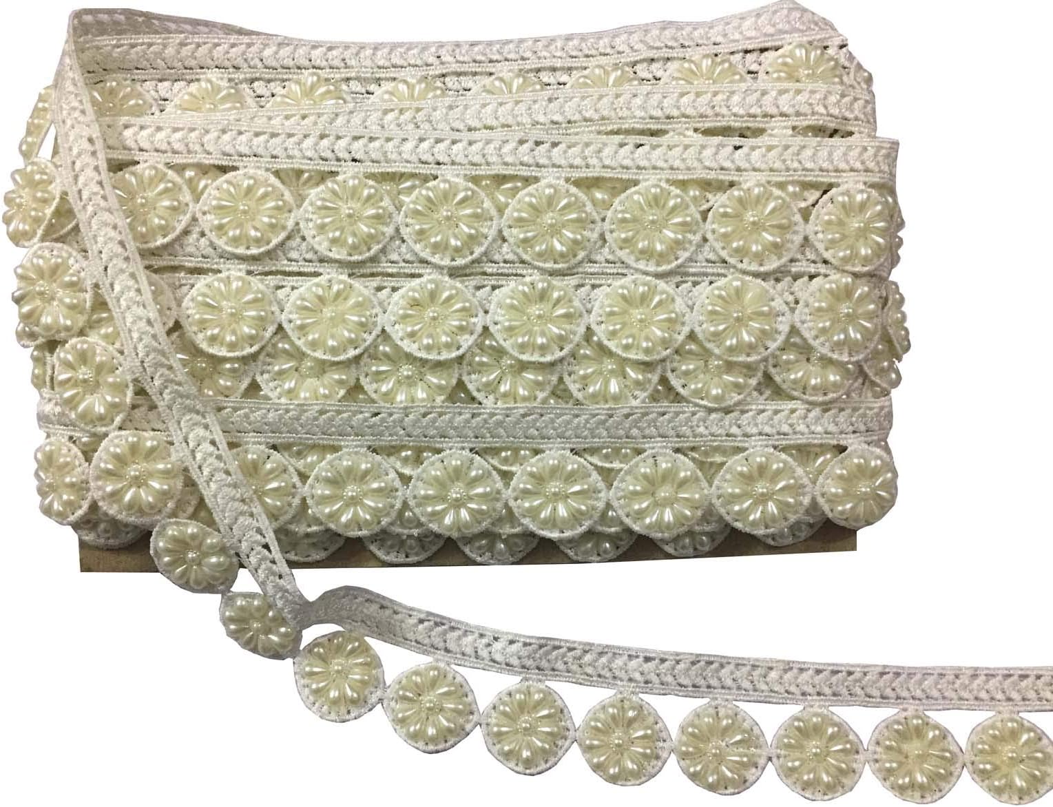 2 Yard Lace Motif Work Christmas Home Decor Decorative Trim Fringe Applique Sewing Craft Tassel Trimming for Latin Dress Stage Clothes Accessories Gold