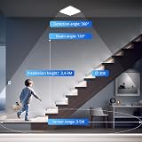 Combuh 30W LED Motion Sensor Ceiling Light 6500K IP56 Porch Hallway view 3