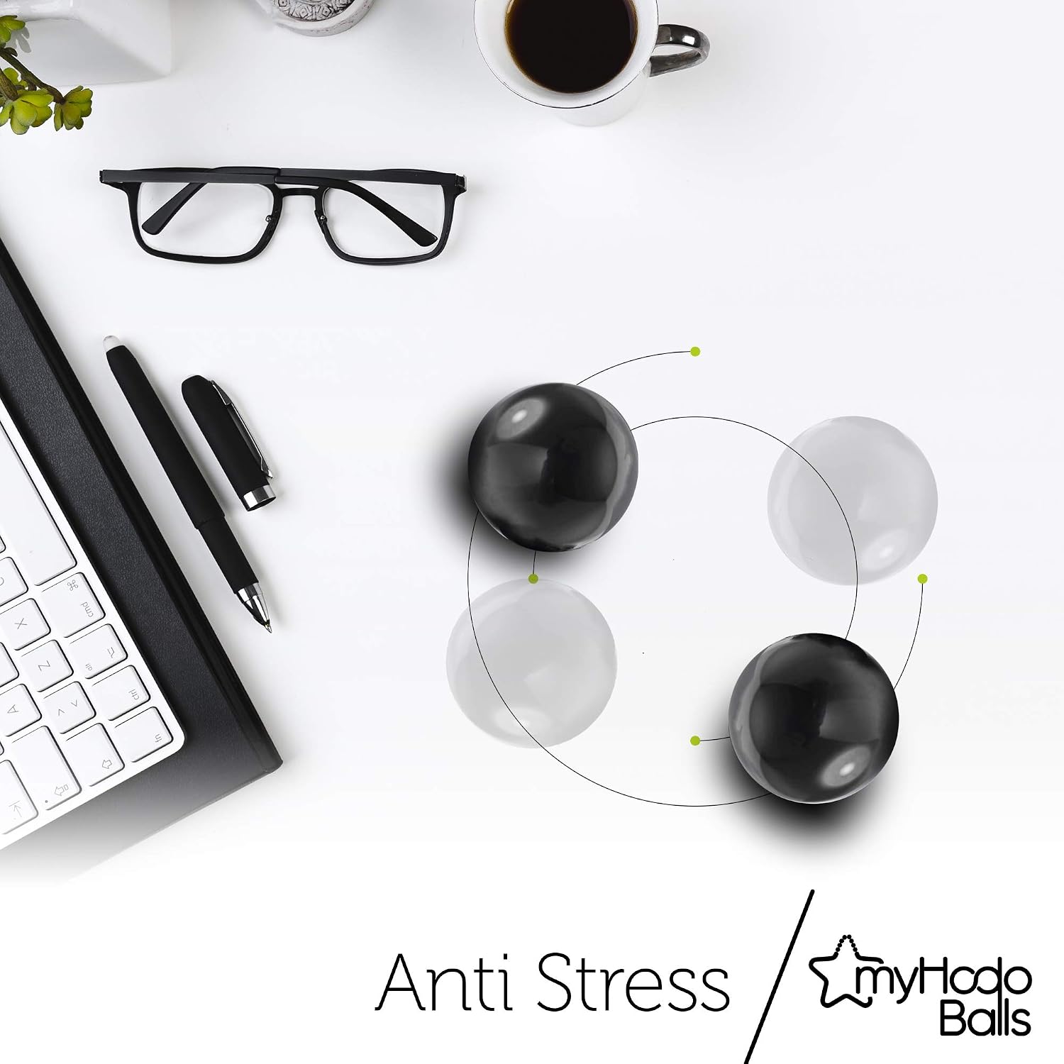 myHodo Ferrite Magnetic Balls (20 mm, 20pcs), Extra Large Magnet Spheres for Mindful Relaxation ASMR - Image 5