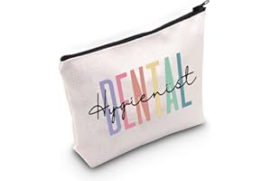 BLUPARK Dental Hygienist Makeup Bag Dental Gift Dentist Gift Dental Graduation Gift New Dental Hygienist Zipper Pouch (Dental Hygienist)