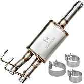 TOTALFLOW 314633 14 Inch Muffler 09-18 1500 Direct Fit Exhaust 2009-2018 Dodge Ram 1500-409 Stainless Steel