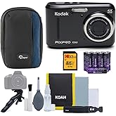 Kodak PIXPRO FZ45 Friendly Zoom Digital Camera (Black) Bundle with Photography Cleaning Kit, Camera Case, 32GB Memory Card an