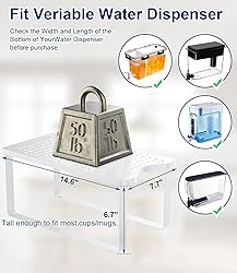 PrimZooty Water Filter Dispenser Stand with Drip