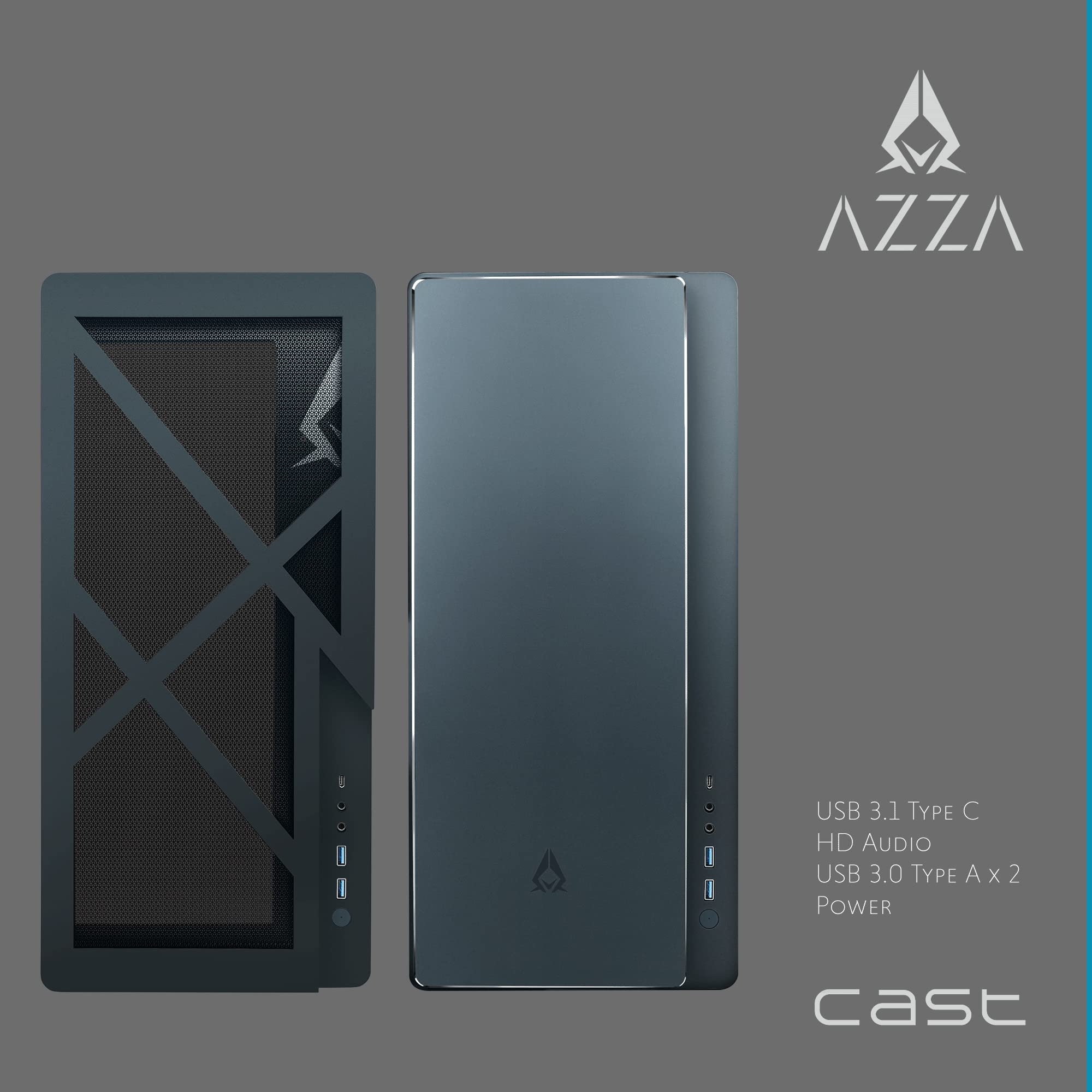 Azza Radiator Mua AZZA CAST PC Case - ATX Mid-Tower with Aluminum Wings, Mesh & Plate ...
