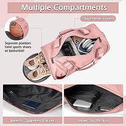 Gym Bag for Women,Sports Bag with Shoes Compartment