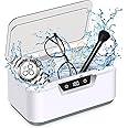 Klivvio Ultrasonic Jewelry Cleaner Machine: Ring Cleaner Ultrasonic, 48Khz Sonic Cleaner for Necklaces, Eyeglasses, Watch Strap, Dentures - Digital Timer, 4 Time Modes, 304 Stainless Steel, 13.5oz