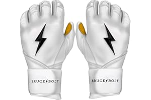 BRUCE BOLT Original Series Long Cuff Batting Gloves - Multiple Colors - Adult & Youth Sizes