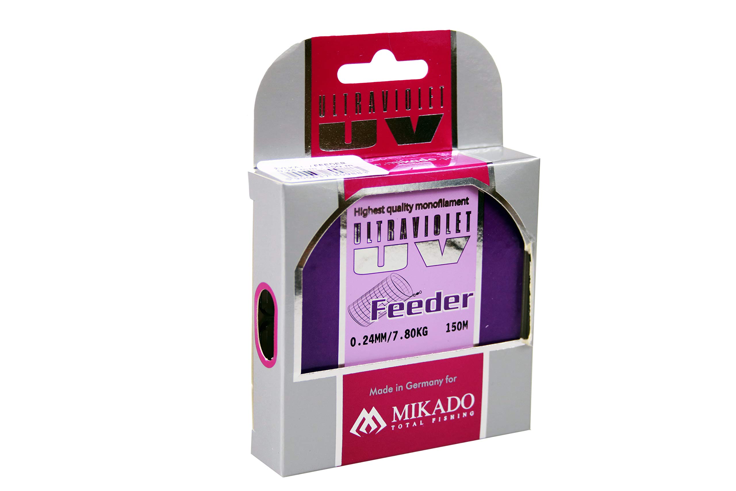 Mikado Fishing Line Ultraviolet Feeder 0.16-0.28 mm Carp Line Feeder Line Spool 150m, brown, 0.24mm / 7.80kg / ZXF 024