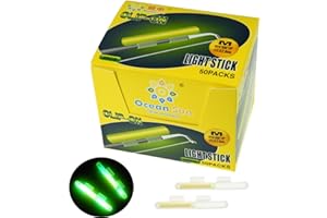 QualyQualy Clip-On Fishing Glow Sticks for Pole, Fishing Lights for Rods, Fishing Pole Light Sticks Bulk Kit Fishing Rod Tip 