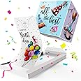 Notta&Belle FEEL LOVE EVERY MINUTE «BOOM» Exploding Birthday Confetti Card (party balloons), Surprise Prank Card Pop up