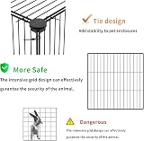 HOMIDEC Rabbit Run Double Puppy Pen 29 Panels DIY Encrypted Wire Mesh view 4