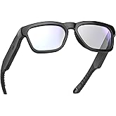 OhO Open Ear Smart Glasses, UV400 Z87.1 Lightweight Audio Bluetooth Glasses | Up to 10H Playtime, Hands-Free Calling, Music Playback, Voice Control, Blue Light Blocking Lens, Unisex for Daily &amp; Outdoor