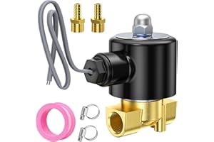 TAILONZ PNEUMATIC 3/8 Inch NPT DC12V Brass Electric Solenoid Valve 2W040-10 Normally Closed Water, Air, Diesel