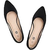 Rekayla Women's Flats Classic Pointed Toe Ballet Flats Shoes for Women Comfortable Slip On Dress Shoes for Work Office Casual Daily Wear Flat