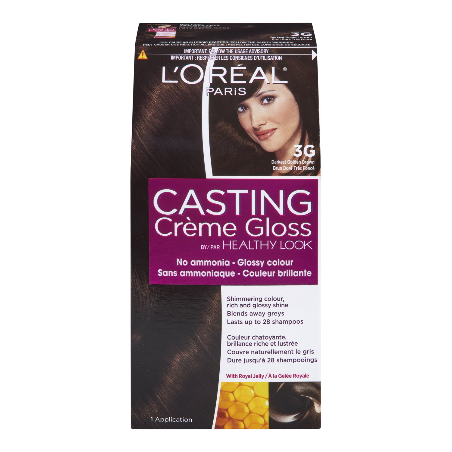 L Oreal Healthy Look Creme Gloss Hair Color 3g Darkest Golden Brown Buy Online