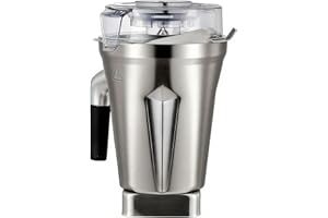 64-ounce Stainless Steel Container for Blender Pitchers, Compatible with Stainless Steel Container, for 5200 6500 A3500 750 X
