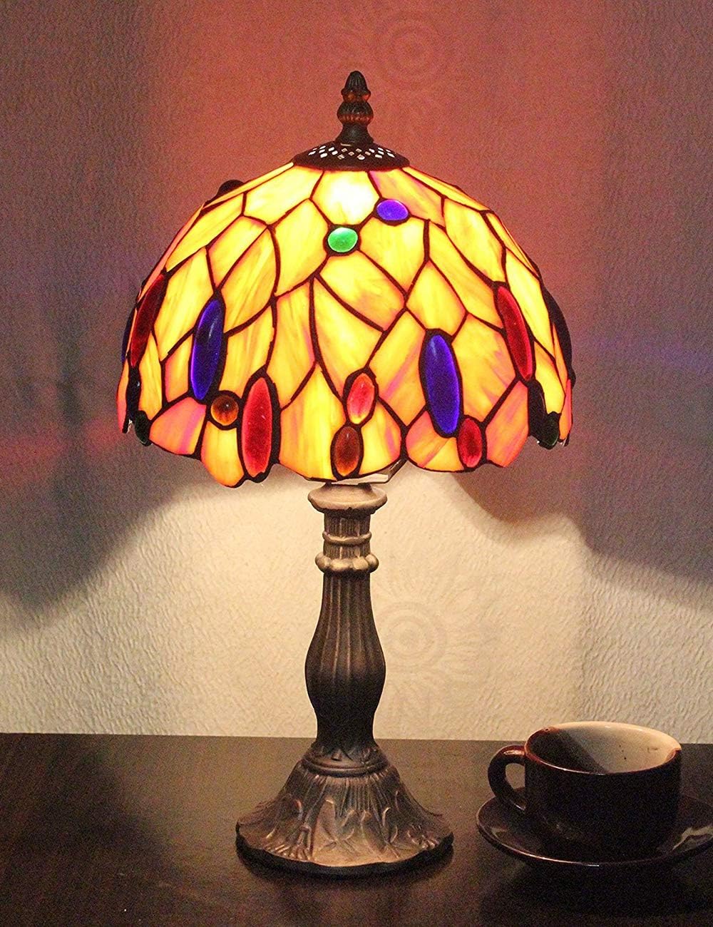 Murano lampada da comodino vetro soffiato ed ottone | Luce Class