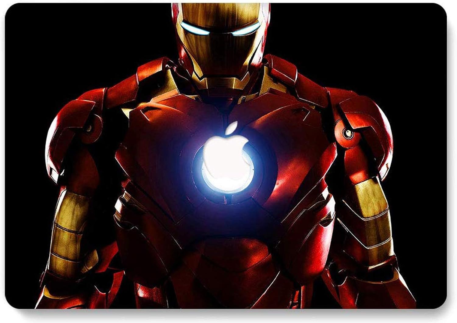 MacBook Air 13 inch Case, RQTX Hard Plastic Protective Shell Laptop Cover Compatible MacBook Air 13 inch Model A1369/A1466 (Older Version 2010-2017) - Iron Man LRS350