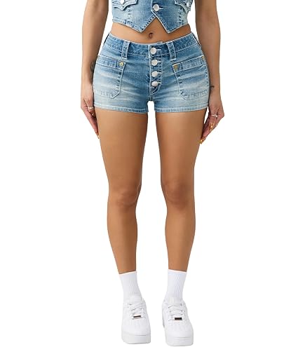 True Religion Brand Jeans Jennie Midrise Curvy Flap Pocket Denim
