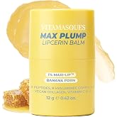 Vitamasques Honey Lipcerin Balm, Banana PDRN with 1% Maxi-Lip | 8hr Long-Lasting Moisture, Stocking Stuffers - 0.42 oz,