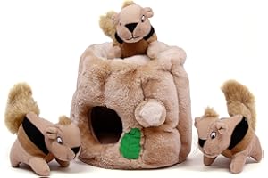 Outward Hound Hide A Squirrel Plush Dog Toy Puzzle, Medium