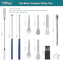 11Pcs Capsule Filling Machine Kit for Pill Filler