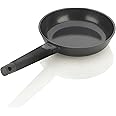 ZAVOR Noir 8 Inch Skillet - Premium Cast Aluminum with Titanium-based Nonstick Ceramic Coating & Removable Handles - Ultra Lightweight - Oven & Induction Ready | Noir Collection (ZCWNR25)