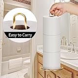 OBODING Gold Free Standing Toilet Roll Holder 3 Rolls Sturdy Rust-Resistant view 3