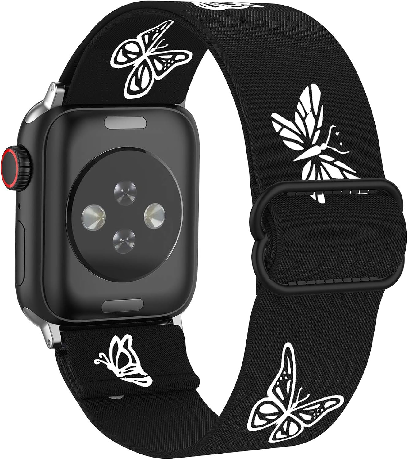 MITERV Stretchy Nylon Loop Bands Compatible with Apple Watch 38mm 40mm 42mm 44mm Adjustable Soft Elastics Strap Compatible with Apple Watch SE iWatch Series 6/5/4/3/2/1