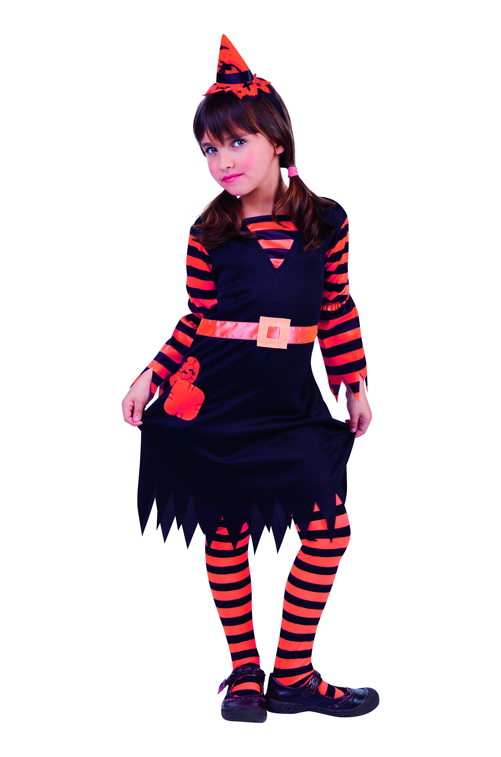 Rubies S8298S Witchy Patch for Girls Orange/Black