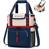 Maelstrom Insulated Lunch Bag, Leakproof Lunch Box with Quick Access Lid | Dual-layer Compartments, Multiple Pockets, Water-resistant, Shoulder Strap, Lightweight, Perfect for Work, Travel, Camping