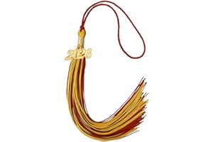 LXZYU 2026 Tassel Graduation, Tassels for Graduation Cap 2026, Red and Gold Tassel Cap Decorations with Gold Charms Memorial Cords Graduate Hat Ceremonies Accessories for Class of School Grad Souvenir Gifts