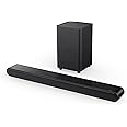 TCL 3.1ch Sound Bar with Wireless Subwoofer, (S4310, 2023 Model), Built-in Center Channel, Dolby Audio, DTS Virtual:X, Bluetooth, Wall Mount and HDMI Cable Included,Black