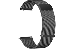 Meliya Metal Watch Bands, 20mm 22mm Quick Release Watch Strap, Stainless Steel Mesh Replacement band for Women Men